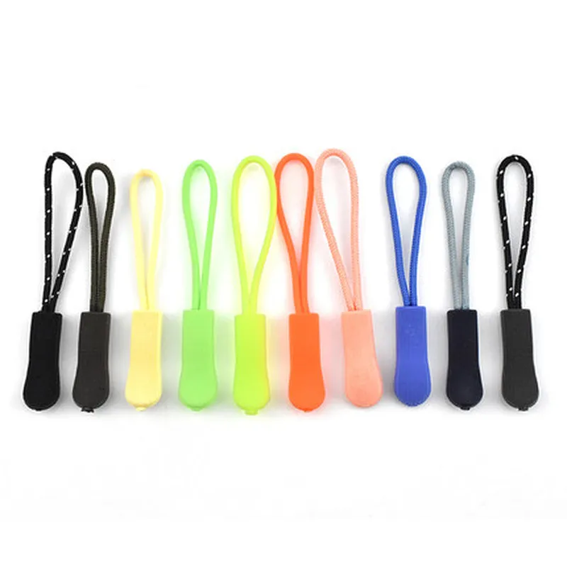 6 шт. цветной Съемник на молнии зажим для крепления веревке застежка молния