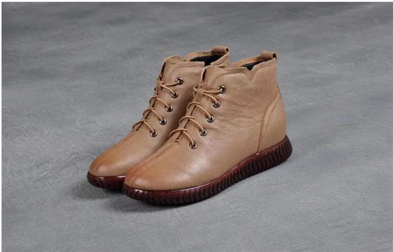 Кожаные туфли на плоской подошве со шнуровкой | Обувь