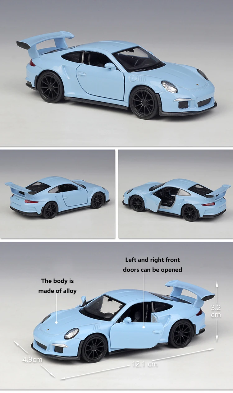 WELLY литый под давлением 1:36 Масштаб 2016 911 GT3 RS спортивный автомобиль модель