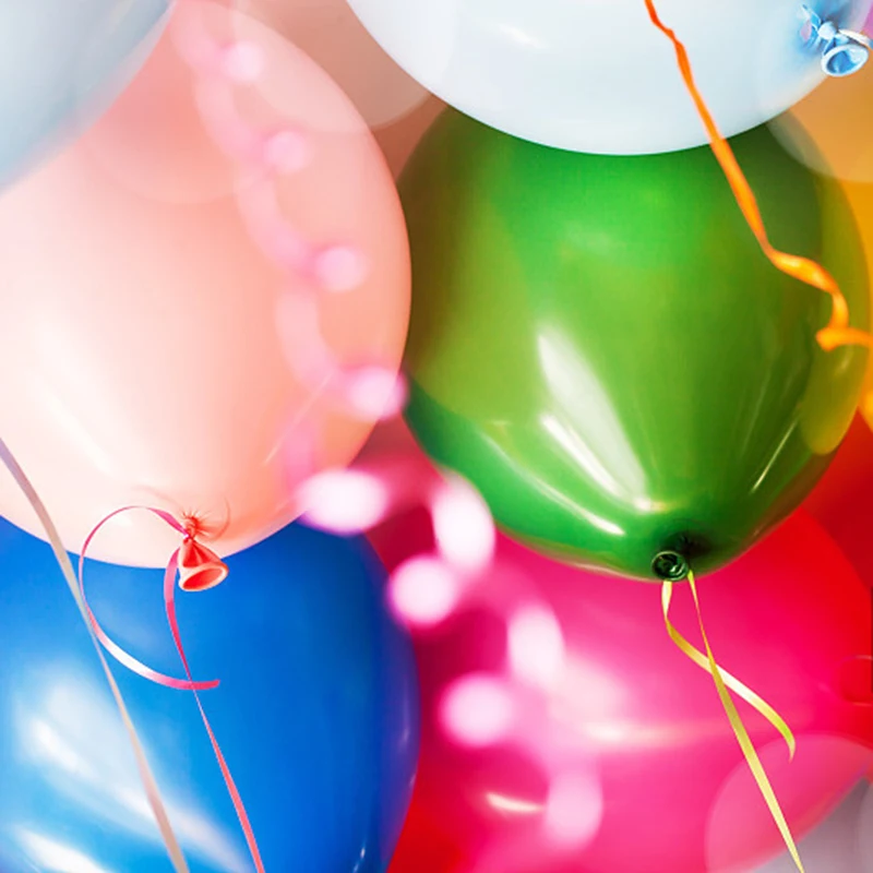 Баллоны серебряные черные 30 шт. 10 дюймов День Святого Валентина шары декорация