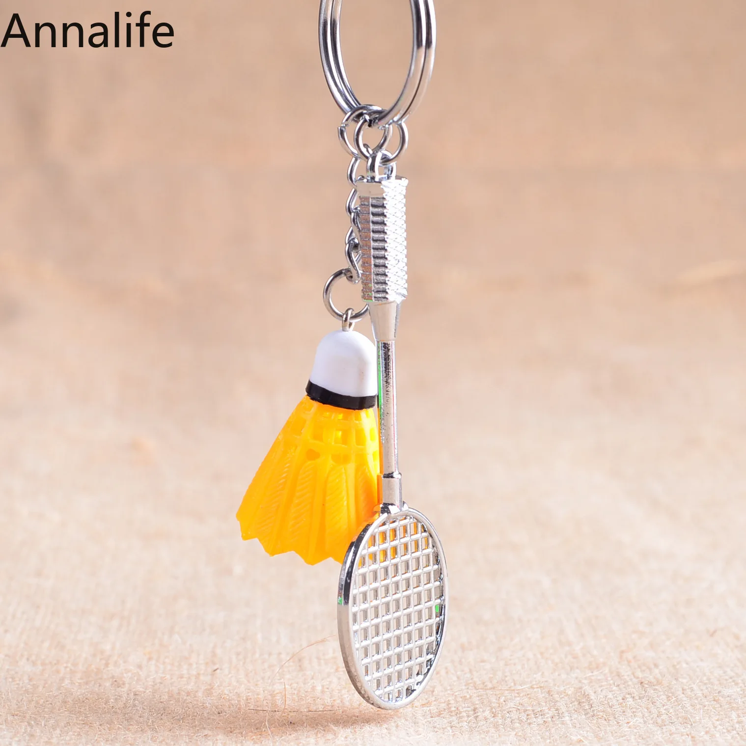 Новинка 2019 брелок &quotбадминтон&quot крутой Роскошный металлический автомобильный