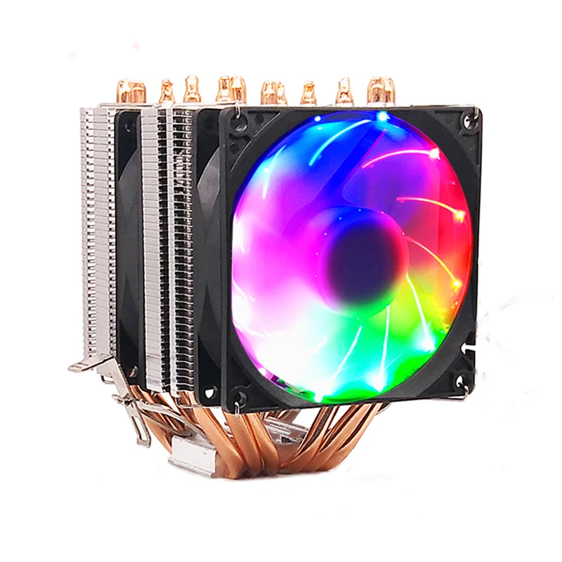 6 тепловых труб, медная труба, радиатор ЦП, Ультра тихий 1155AMD2011 Pin Fan 1366 Desktop X79X58X99 от AliExpress RU&CIS NEW