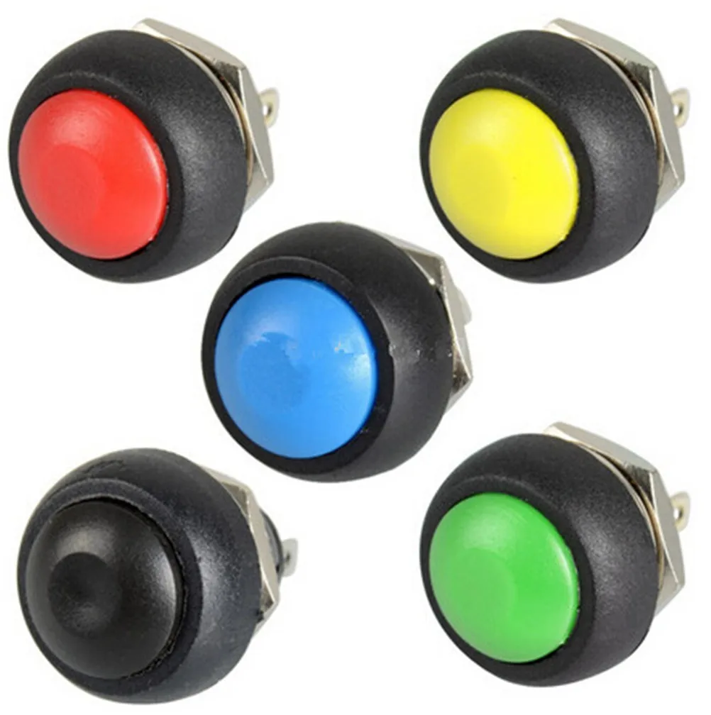

OFF/ON Push Button Horn Switch PBS-33B 12mm Round Button Switch Push Button Switch Momentary For Arcade Game Machine