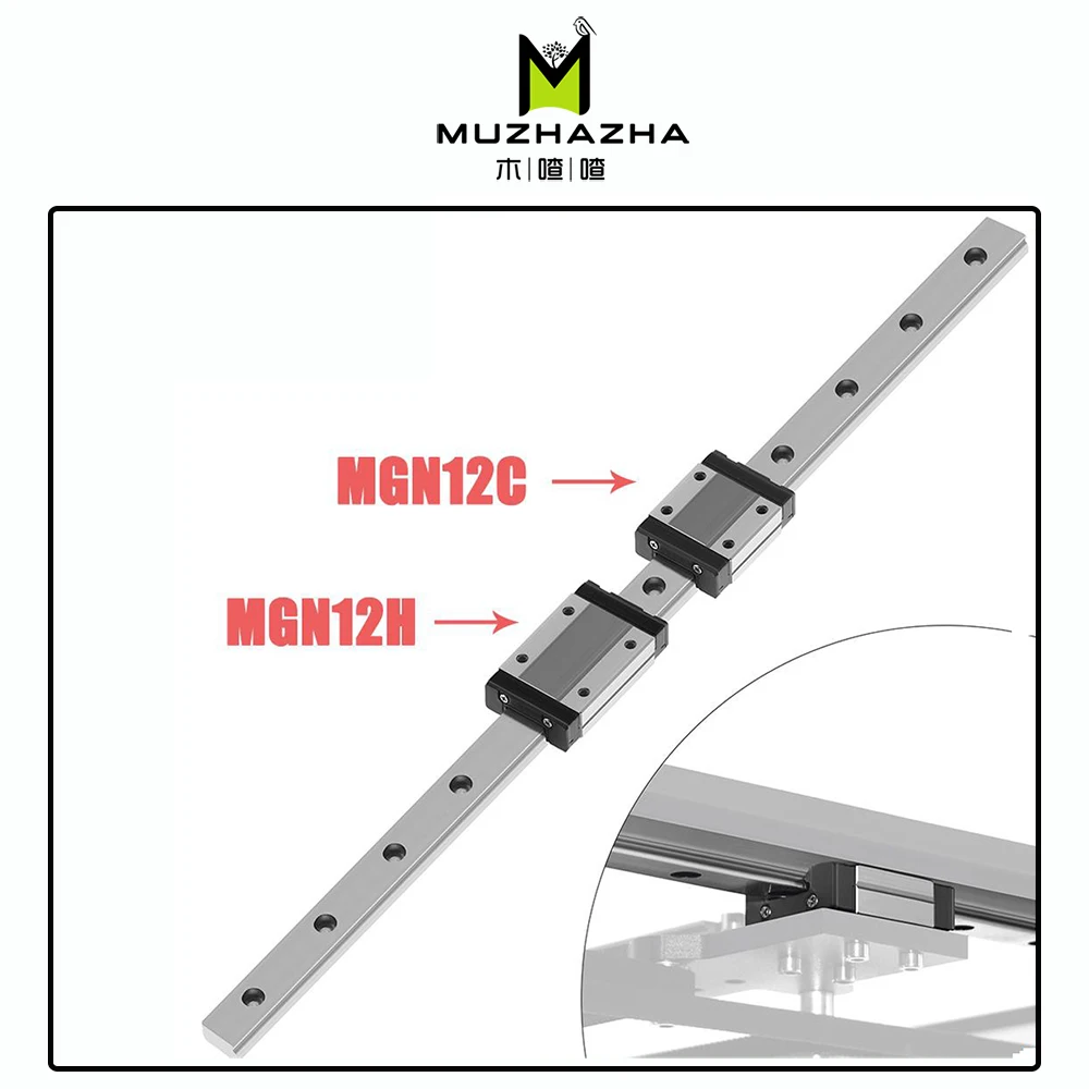 Новые 12 мм линейные направляющие MGN12 100 150 200 250 MGN12H или MGN12C каретки 3d принтер с ЧПУ |