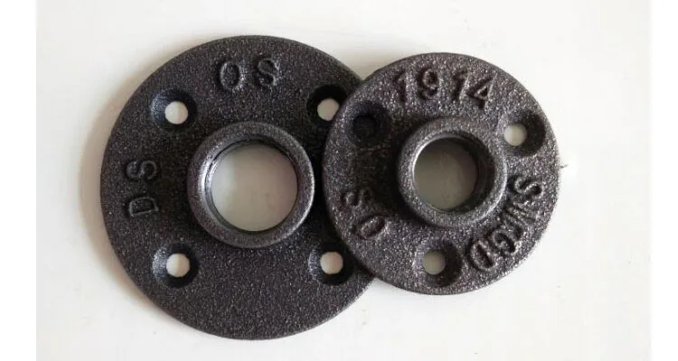 Металлическая оцинкованная Фланцевая пластина 4 скраба/6 скрабов/1 дюймовая