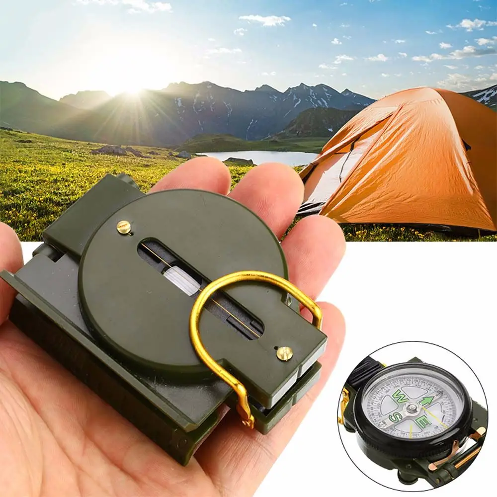 

Multifunctional Adventure Tactical Military Regulation Handheld EDC Navigation Compass Expedition Tool Outdoor Survival