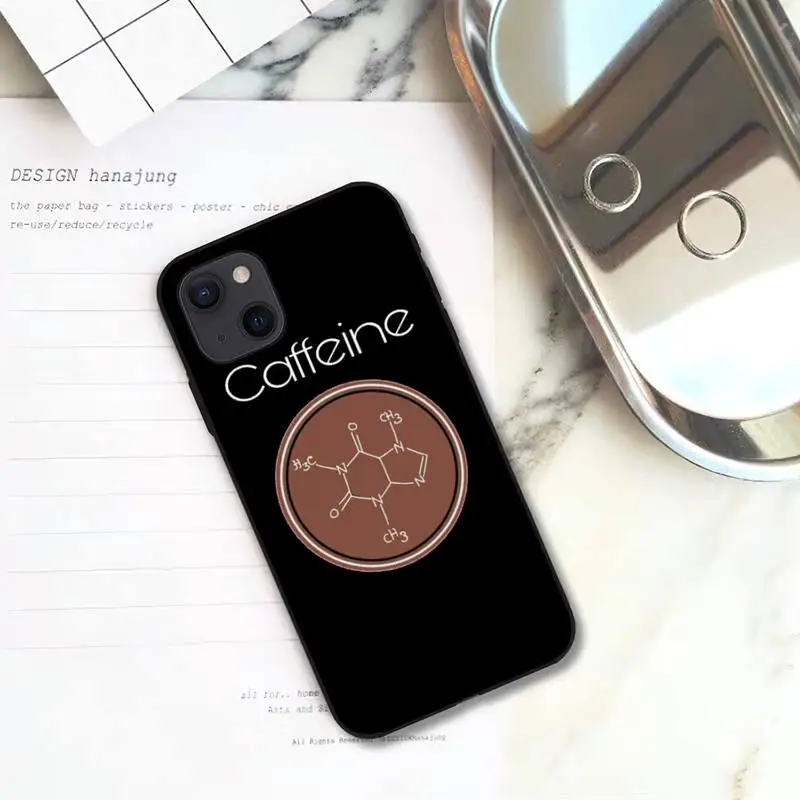 Чехол с кофеином для iPhone 11 12 Mini 13 Pro XS Max X 8 7 6s Plus 5 SE XR | Мобильные телефоны и
