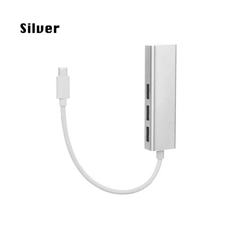 USB C концентратор Gigabit Ethernet Rj45 Lan адаптер Тип к 3 0 HUB10/100/1000 сетевая карта для MacBook