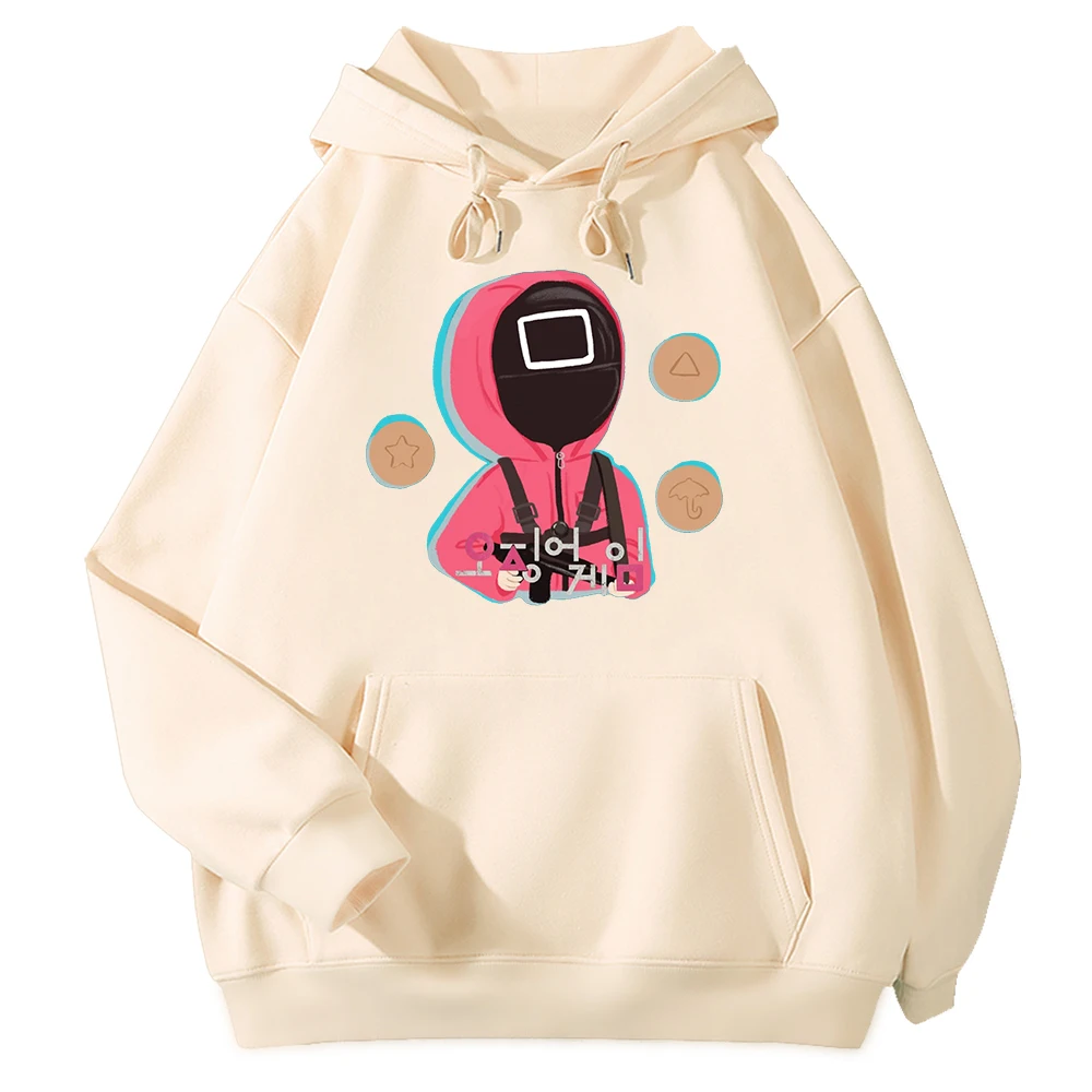 

Korean TV Series Men Sweatshirt Squid Game Cosplay Hoodies Streetwear 2d Hoodie Male Fleece Casual Hooded Pullover tops