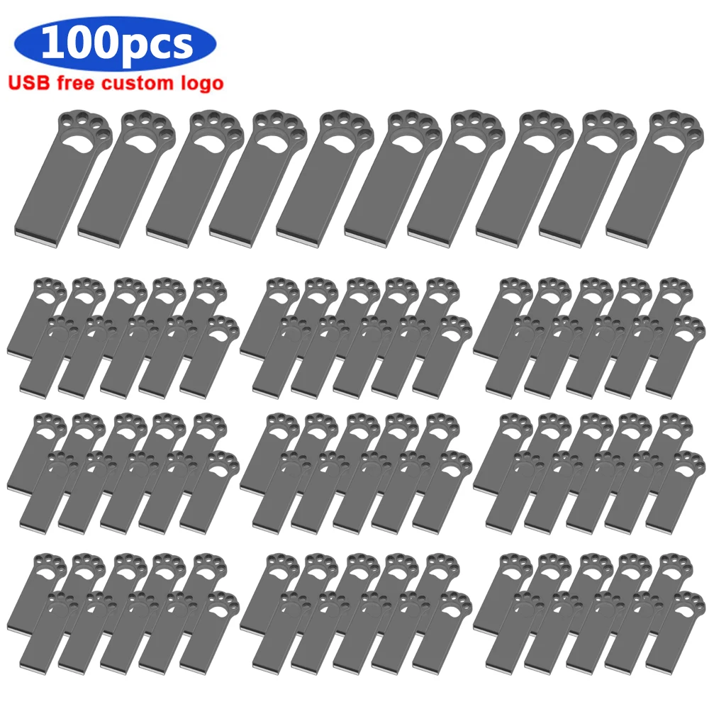 

USB-флеш-накопитель 100 шт./лот, 32 ГБ, 128 ГБ, 64 ГБ, 8 ГБ, 4 Гб