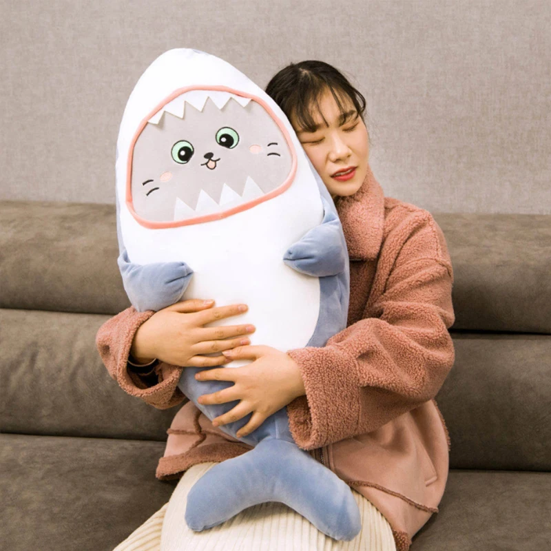 Kawaii кукла-Акула плюшевые игрушки большая емкость морские животные куклы Спящая