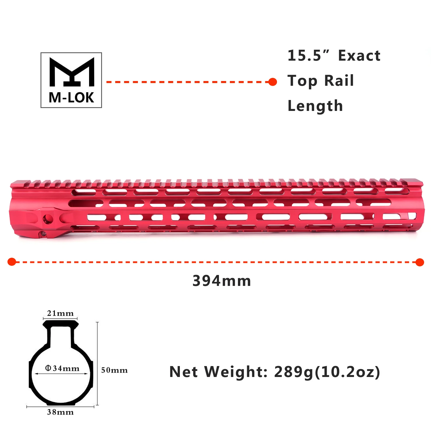 HG68P15.5M-Red 15," ar15 handguard free float mlok handguard M4 система крепления черный/синий/FDE/красный handguard airsoft mlok grip - Цвет: HG68P15.5M-Red