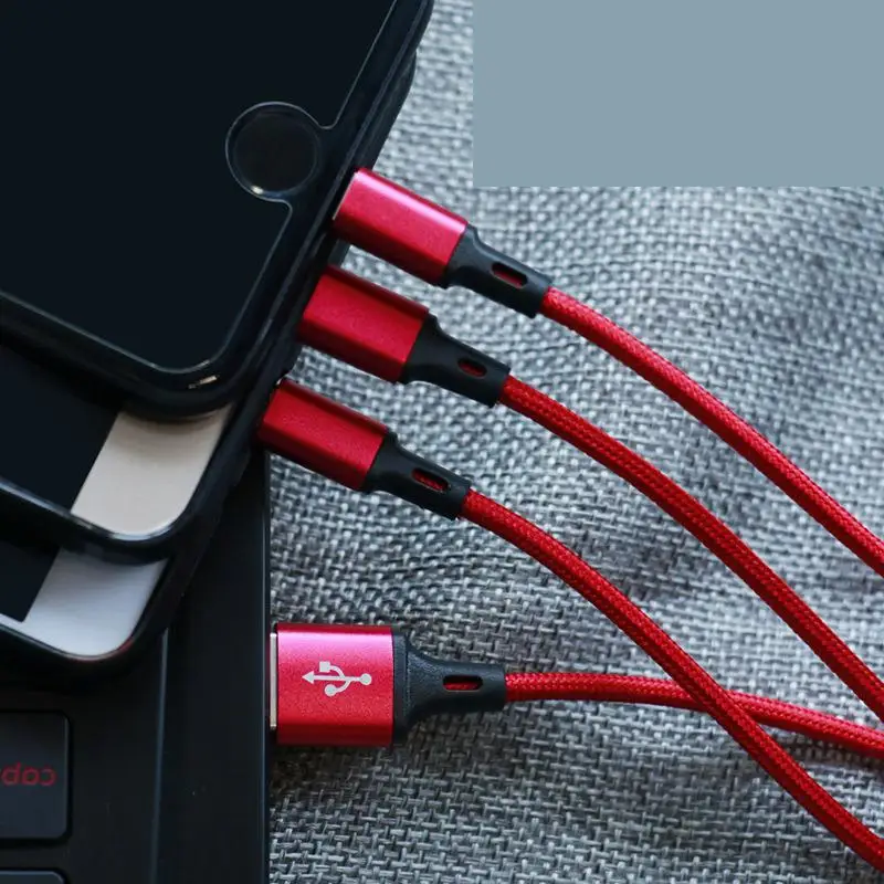 Зарядное устройство Usb Type-c для Iphone 3 в 1 кабель передачи данных 2 4 А | Мобильные