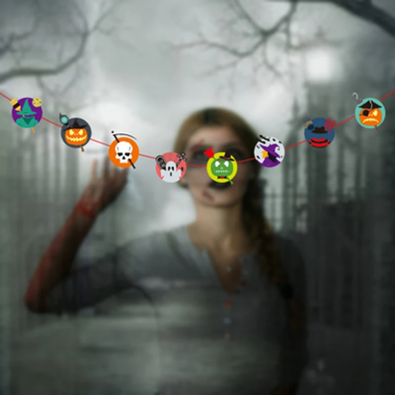 Украшение сделай сам шляпа ведьмы Хэллоуин мультфильм тыква буква кость цветной