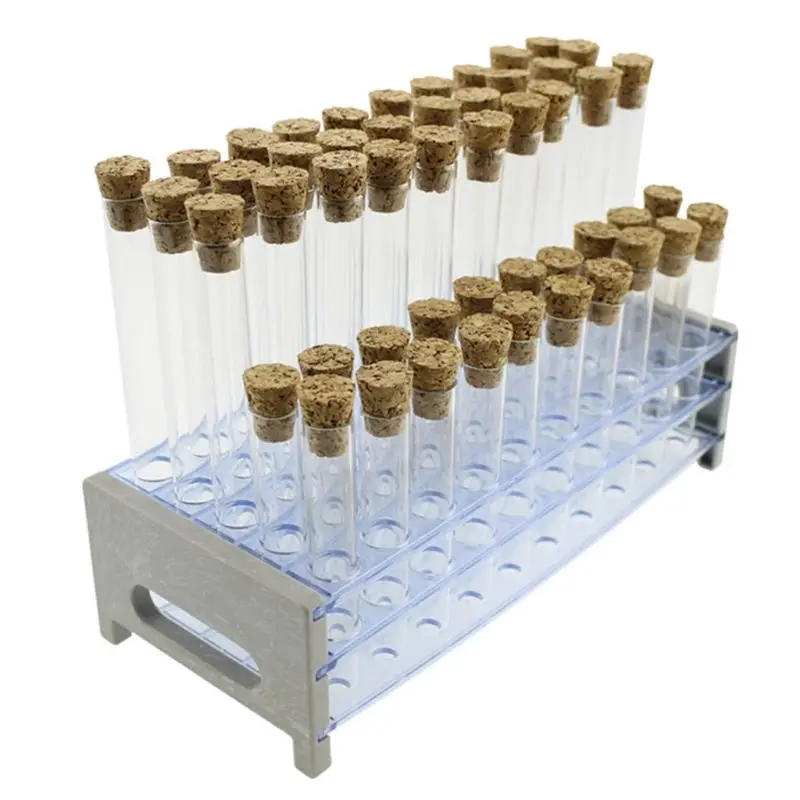 

Plastic Test Tubes And Corks Transparent Test Tubes, For Laboratory Equipment And Storage Of Confectionery, Spices, Liquids