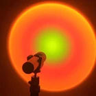 Светодиодный ночник с радужным закатом, перезаряжаемый Настенный проектор для бара, кофейни, магазина, пола, цветной атмосферный светильник