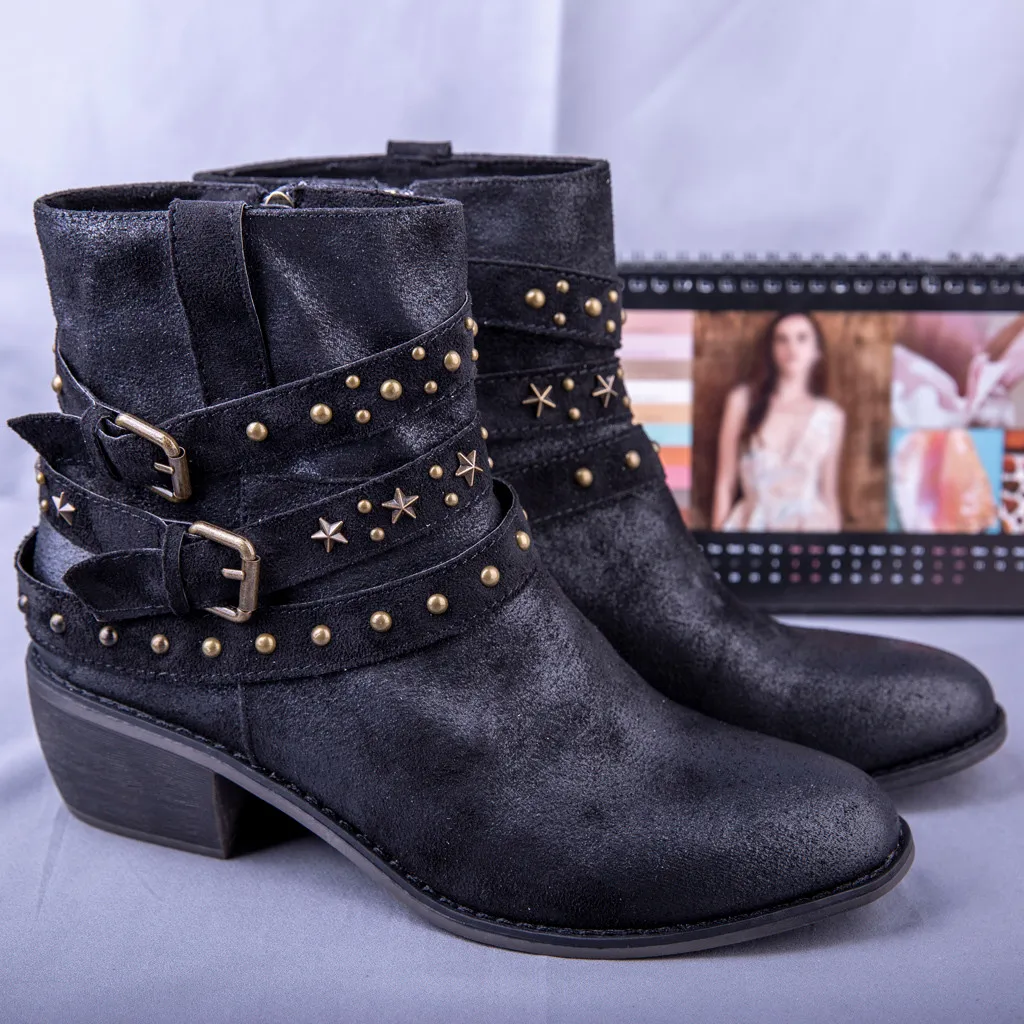 Зимние ботинки с пряжкой на ремешке женская повседневная обувь плоской подошве