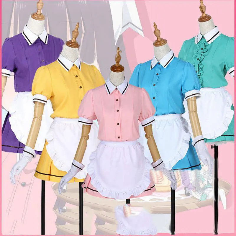 

Смесь S Maika Sakuranomiya Kaho Hinata Mafuyu Hoshikawa Miu Amano Hideri Kanzaki форма горничной для женщин девушка косплей костюм