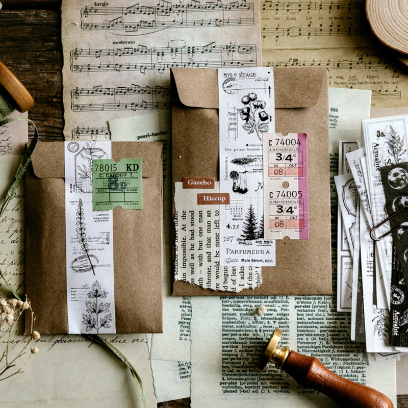 30 шт. винтажные старые временные пейзажи серия INS цилиндрический журнал