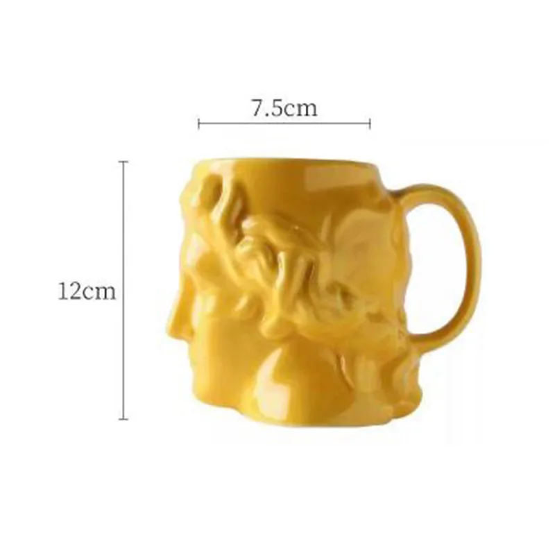 

Nordic David Vintage Greek Mug Ceramic Large-capacity Ancient Greek Apollo Sculpture Cup High Temperature Resistance David Cup