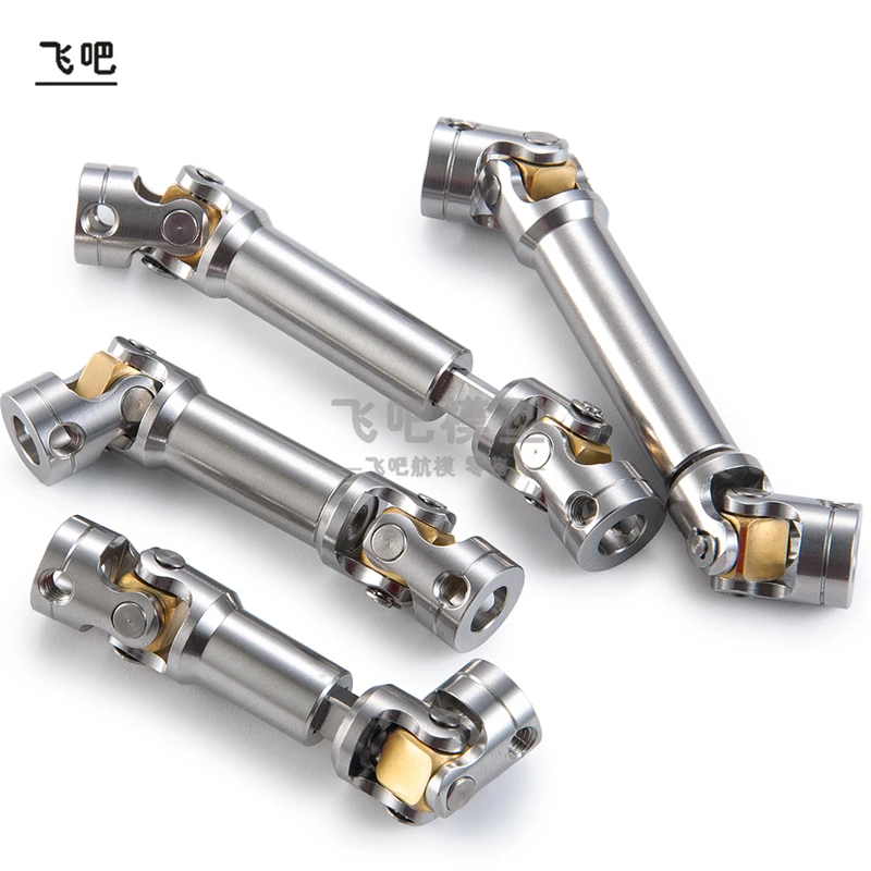 Tamiya-eje de transmisi&oacute;n Universal CVD para Tractor, eje de transmisi&oacute;n de acero inoxidable, 45-1/14-50/47-67mm, para actualizaci&oacute;n de cami&oacute;n RC, 57/55, 1 ud.-2