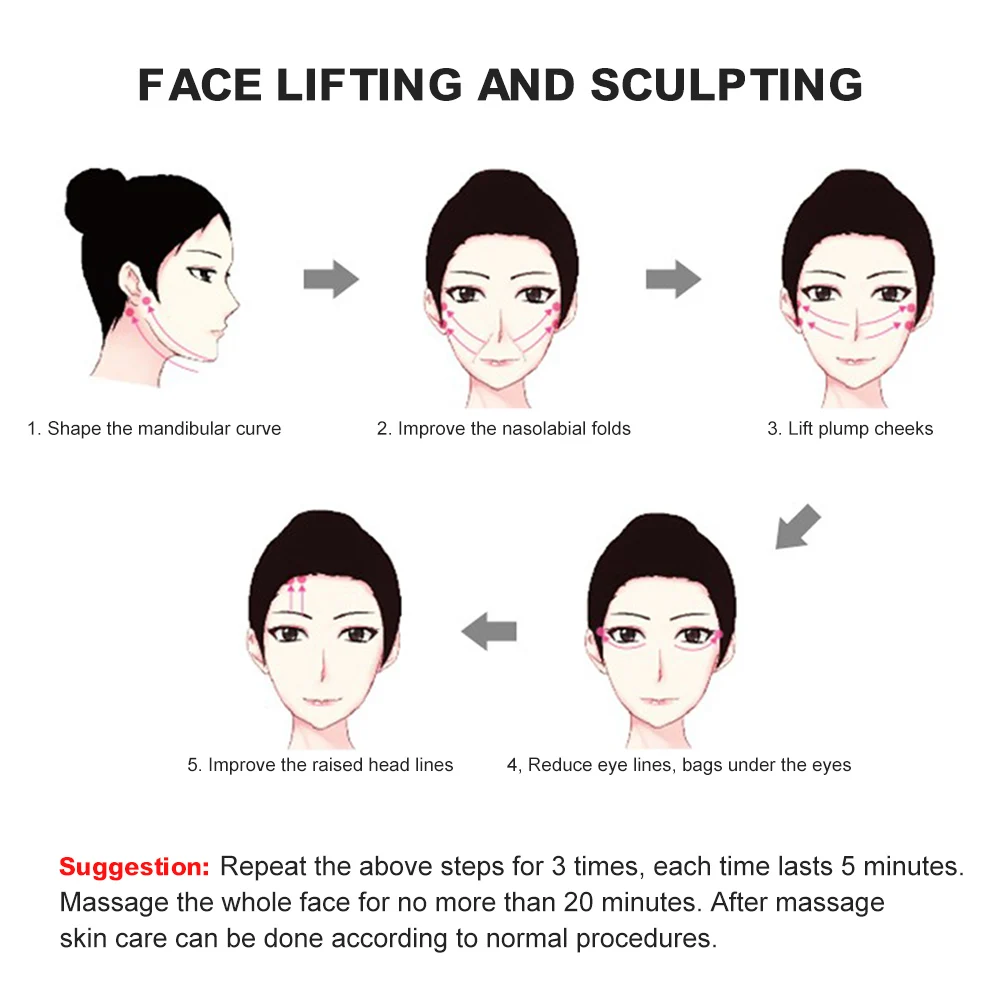 

Facial Toning Kit Wrinkle Reducer Lift And Smooth Skin Anti-Wrinkles Skin Care Device For Anytime Use Beauty Devices Facial