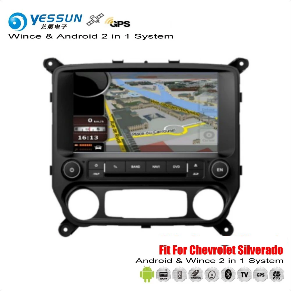 YESSUN для Chevrolet Silverado 2014 ~ 2017 Автомобильный Android радио мультимедиа CD DVD плеер GPS Navi