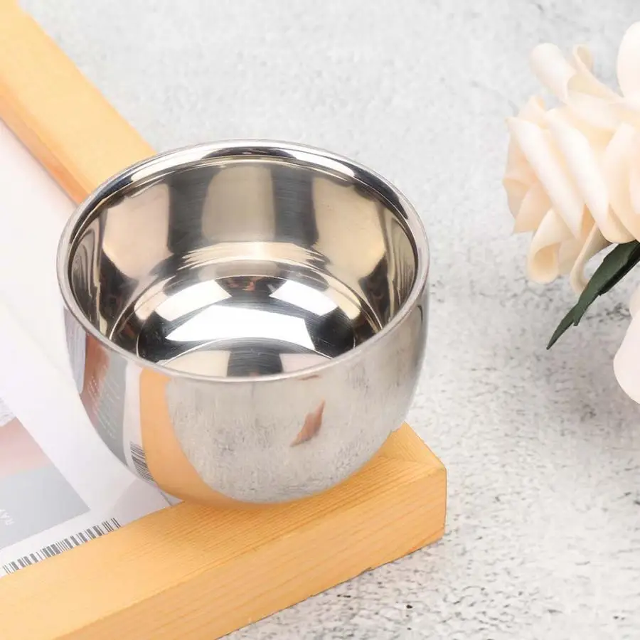 Пенопласт для бритья из нержавеющей стали крем миска мужчин пенопласт аксессуар