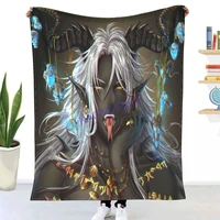 mammon the noble demon lord throw blanket sheets on the bed blanket on the sofa decorative lattice bedspreads sofa covers