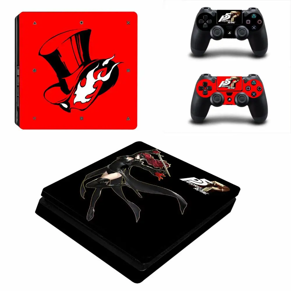 Виниловые наклейки Persona 5 The Royal PS4 Slim Skin для консоли PlayStation 4 и контроллера