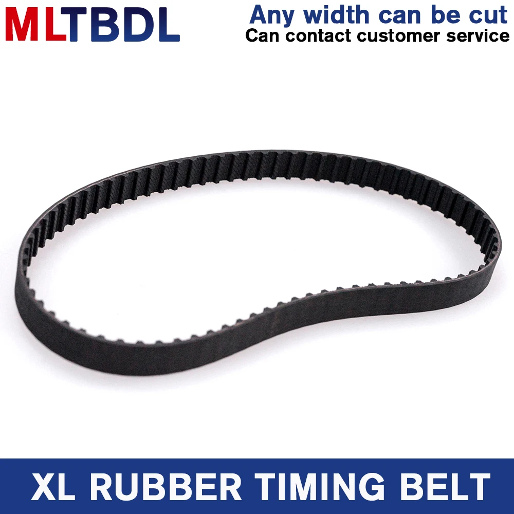 

XL Timing Belt 108/110/112/114/116/118/120/122/124/126XL Rubber Timing Pulley Belt 10 Width Closed Loop Toothed Transmisson Belt