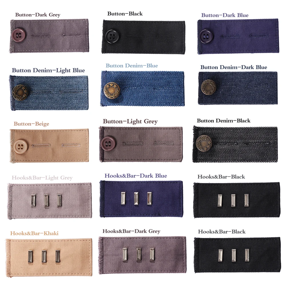 

Hot Unisex Waist Band Pant Extender Belt Tight Trousers Jeans Skirts Maternity Button Hooks Washable Gadgets Garment Accessories
