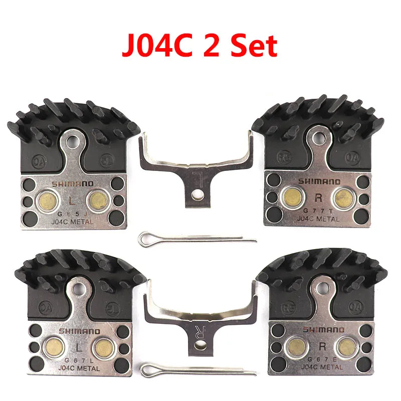 J04C 2 Set SHIMANO дисковые Тормозные колодки DEORE XT SLX DEORE J03a Смола Ice Tech J04C Металл Ice Tech тормозные колодки MTB Горный сиденья для велосипеда - Цвет: J04C 2 Set