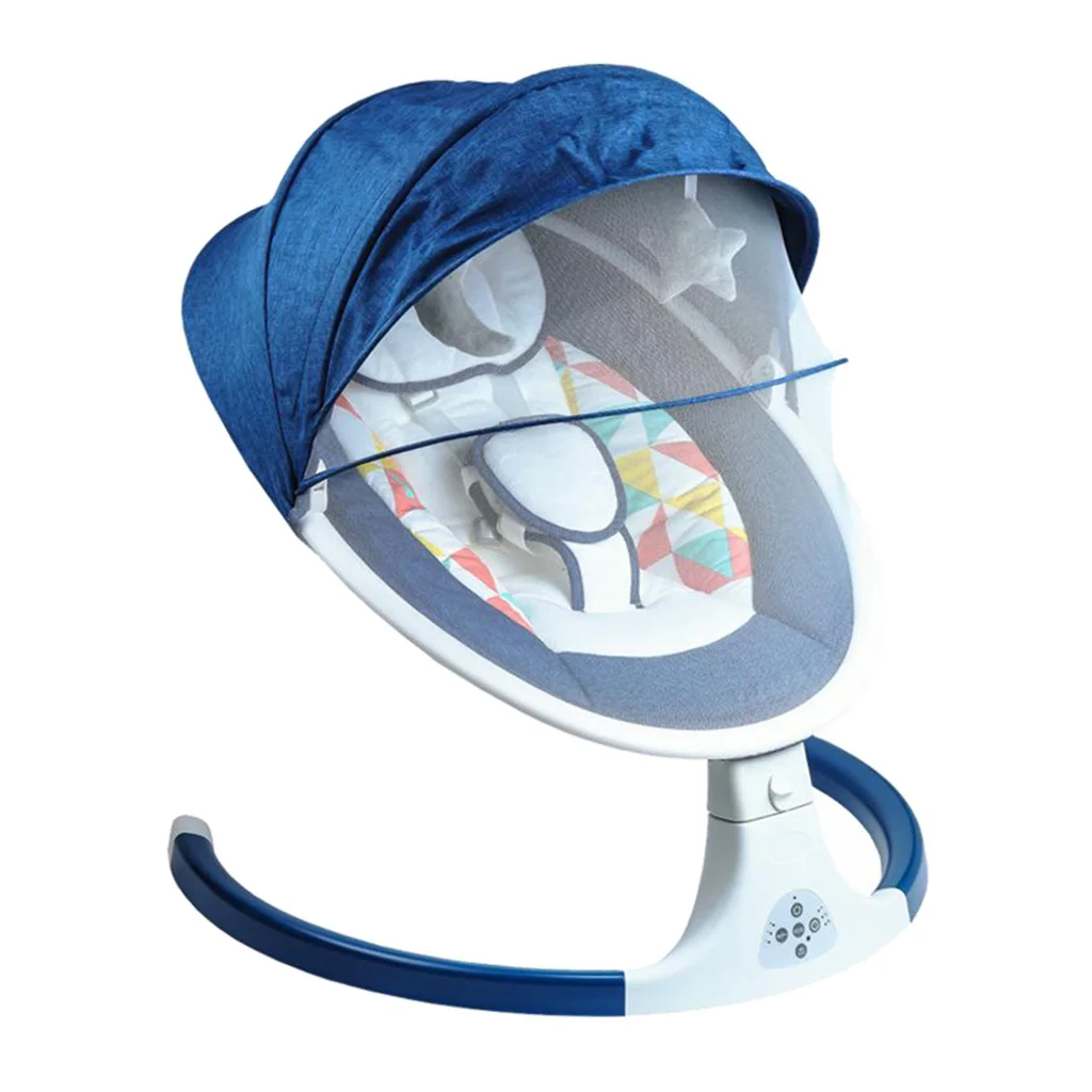 

Music Infant Newborn Baby Electric Auto Swing Rocking Rocker Bouncing Chair Smart Bluetooth Comfort Cradle Nylon Fabric