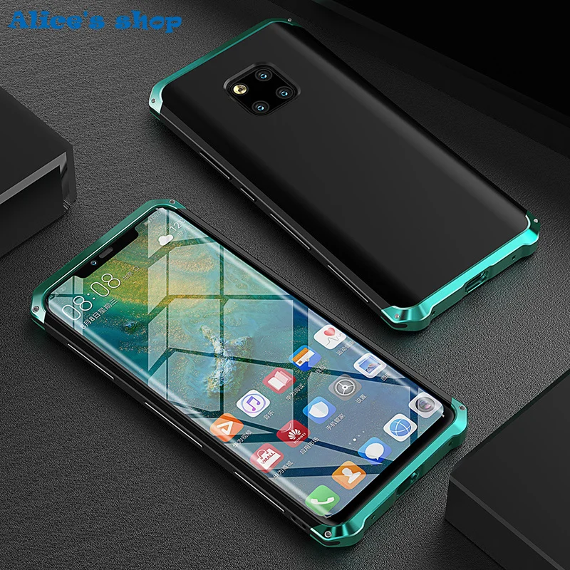 Жесткий чехол для Huawei Mate 20/ Pro/ X из алюминия и гибрида поликарбоната с полной