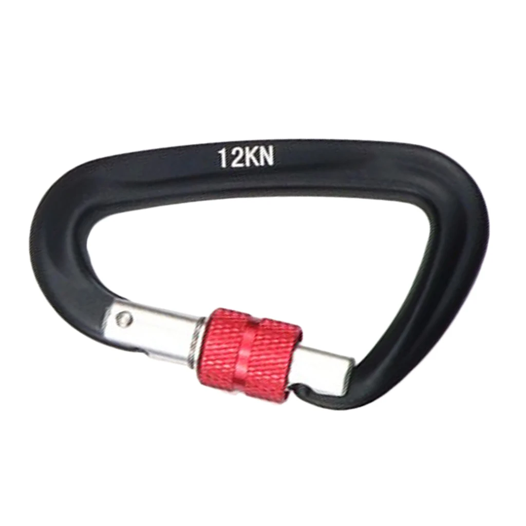 

Practical D Carabiner Camping Carabiner Key Rings Accessories 12KN/5KN