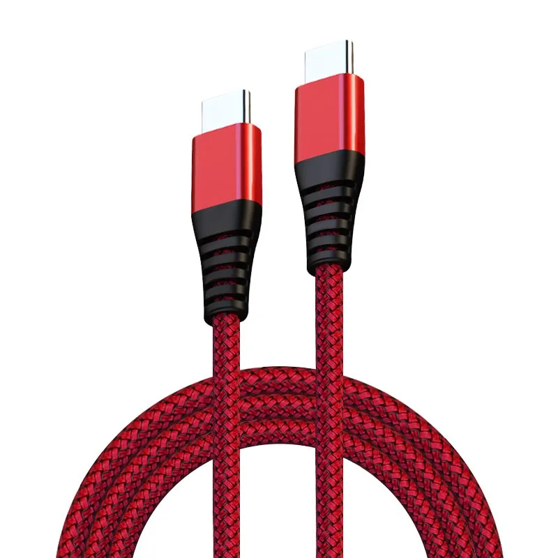 0,3 м USB 3,1 type C к USB C кабель для iPad Pro Xiaomi Mix 3 huawei mate 20 Pro Oneplus 6t 6 PD 60W быстрое зарядное устройство Синхронизация данных - Цвет: Красный