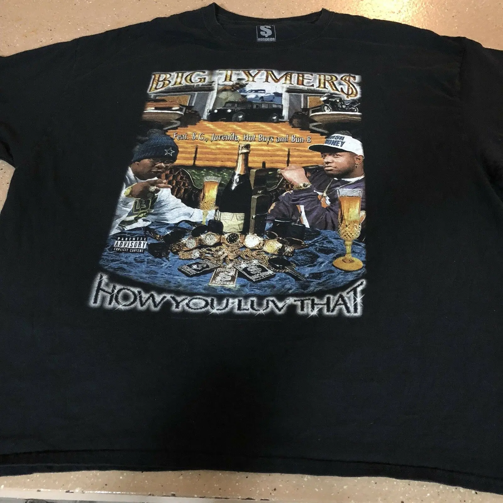 

Vintage Style Big Tymers How You Luv That Rap T-Shirt Black For Men S-4Xl
