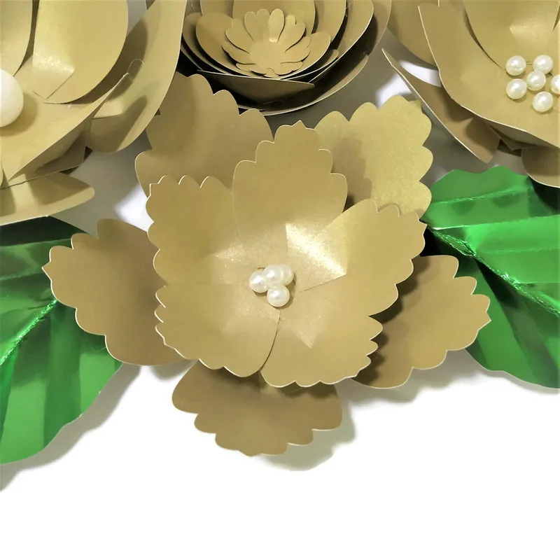 Набор золотых и розовых листьев ручной работы сделай сам | Дом сад