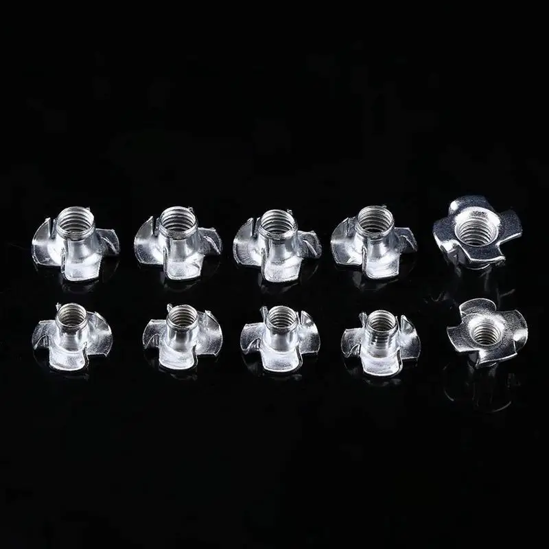 HTHL-90pcs четыре зубчатые т гайки глухая гайка с кольцевой вставкой для деревянной
