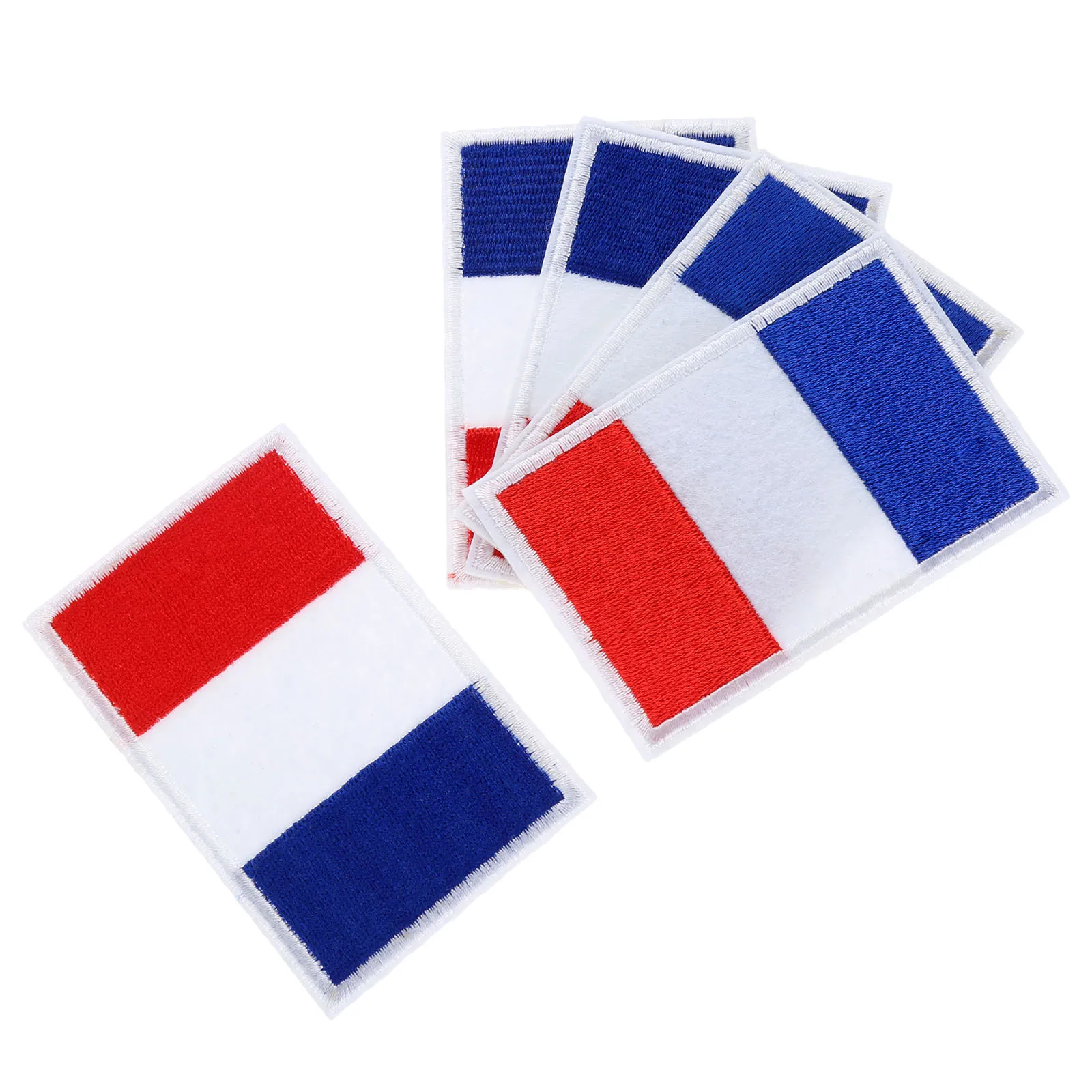 Нашивка с французским флагом страны ЕС для одежды нашивки сделай сам цветочной