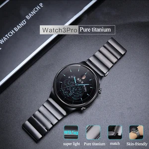 original titanium grey strap for huawei watch gt2 pro titanium correa metal watch band for watch 3 pro gt 2e gt2 46mm wrist band free global shipping