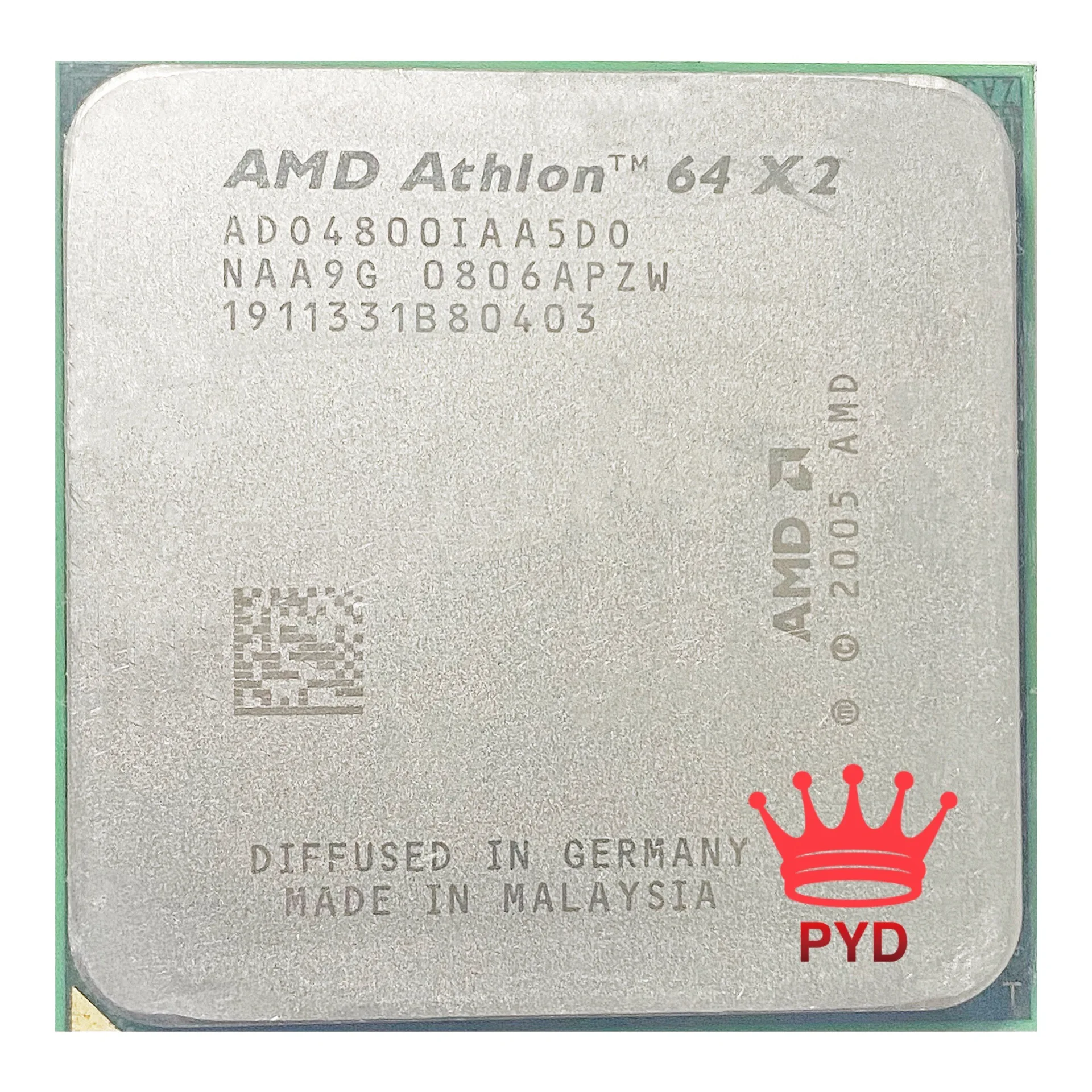Процессор AMD Athlon X2 4800 + (2 5 ГГц/1 Мб кэш-памяти L2/двухъядерный) разъем AM2/940pin рабочий