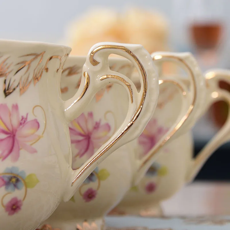 Кофейная чашка с ложкой ручной работы креативные европейские фарфоровые чашки