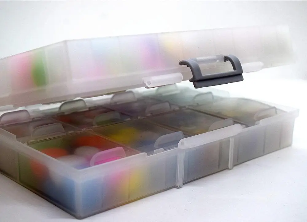 Aidetek полупрозрачная коробка все 24 мелкие детали бисер канцелярские