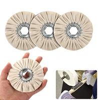 hiqalty 10020mm airway buffing grinding wheel white cotton metal polishing abrasive wheels for power operated grinders
