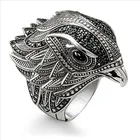 Milangirl мужские кольца в стиле хип-хоп Орел персональные кольца птицы животных для мужчин властное кольцо