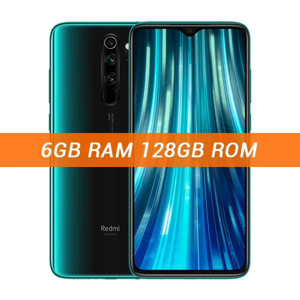 Xiaomi Redmi Note 8 Pro с глобальной прошивкой, 6 ГБ, 128 Гб/64 ГБ, смартфон, 64 мп, четырехъядерный процессор Helio G90T, четыре ядра, экран 6,53 дюйма, 4500 мАч, NFC - Цвет: 6GB 128GB Green