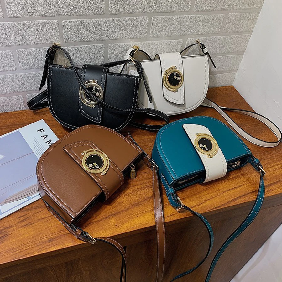 

Fashion Crossbody Bags for Women PU Leather Women's Bag 2021 Designer Small Shoulder Bag Female Handbags Messenger Hand Bags