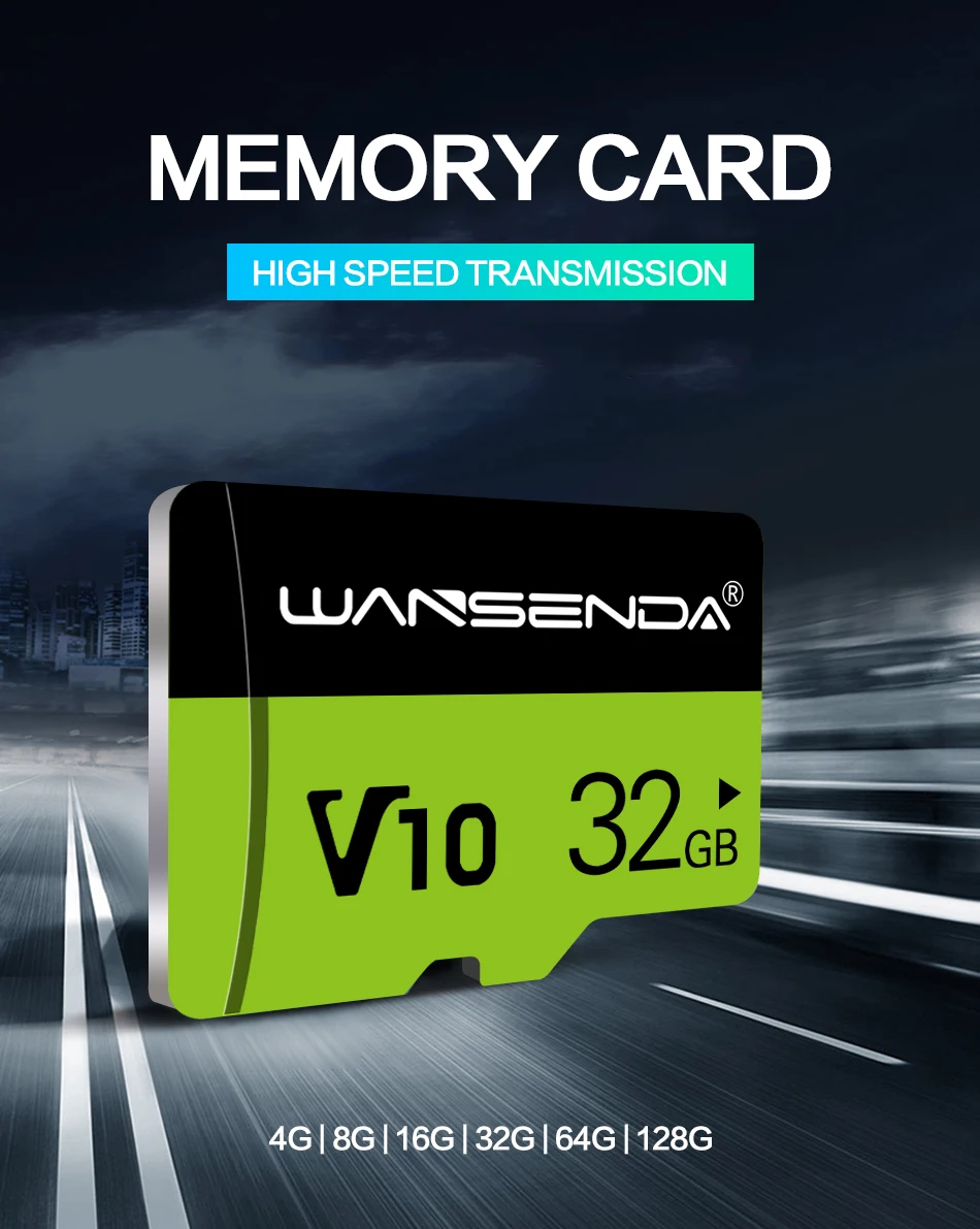Высококачественная Micro-SD карта Wansenda, 8 ГБ, 16 ГБ, 32 ГБ, 64 ГБ, 128 ГБ, 256 ГБ, карта памяти, TF карта для смартфона, планшета, камера, бесплатный адаптер